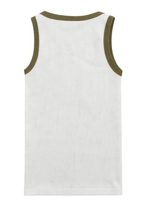White cotton tank top for children Manuel Ritz | 3390BIANCO